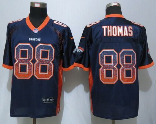 Nike Broncos #88 Demaryius Thomas Navy Blue Alternate Men's Stitched NFL Elite Drift Fashion Jersey